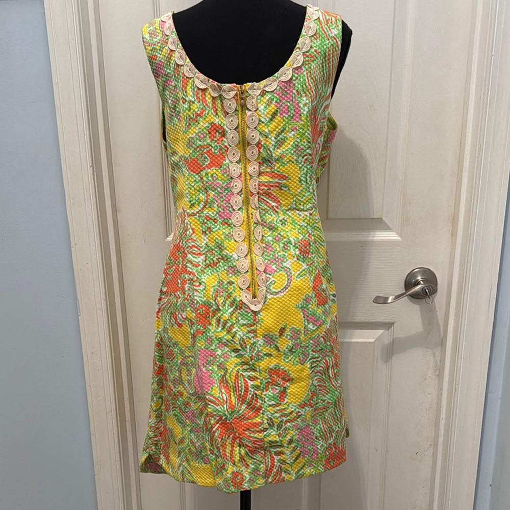 Lilly Pulitzer for Target Tropical Floral Midi Dress - Yellow, orange, and green - Picture 3 of 6